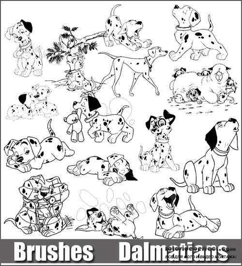 Кисти для фотошоп - 101 Dalmatians