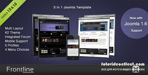 ThemeForest - Frontline - A Clean Professional Joomla Template