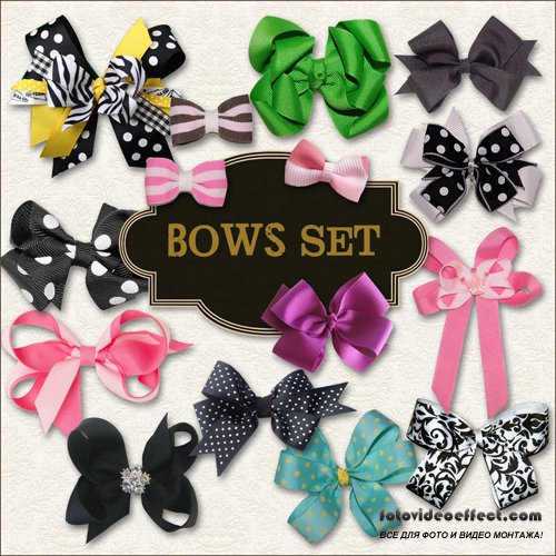 Scrap-kit - Bows Set #1