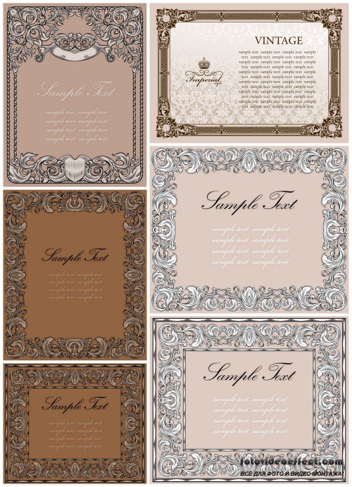 Vintage Vector Backgrounds #3