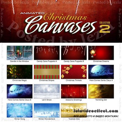 DJ Animated Christmas Canvases 2