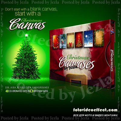 Christmas Canvases Collection 1