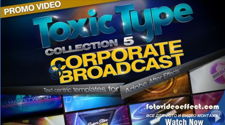 Digital Juice Toxic Type Collection 5 - Corporate and Broadcast (for After Effects)