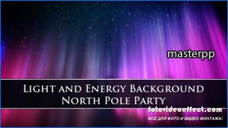 Light and Energy Background North Pole Party