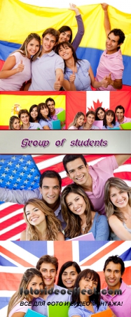 Stock Photo: Group of  students 9