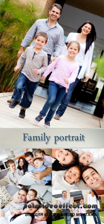 Stock Photo: Family portrait 7