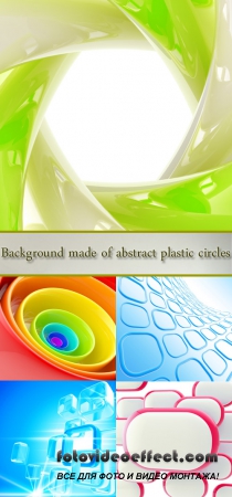 Stock Photo: Background made of abstract plastic figures