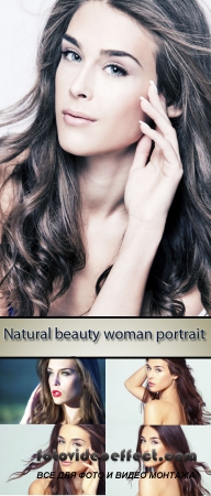 Stock Photo: Natural beauty woman, portrait