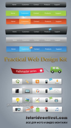 Practical Web Design Kit - vector