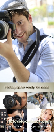 Stock Photo: Photographer ready for shoot