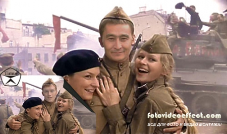 Мужской шаблон для фотошопа - День победы
