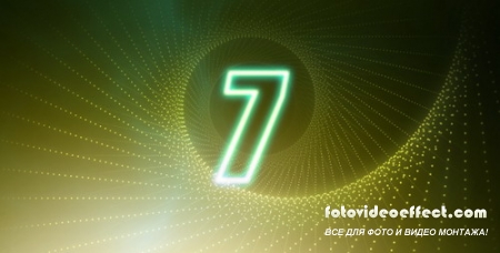 Videohive motion graphic - Countdown Glow Number