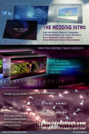 The Wedding Intro 1, 2, 3 - Project for After Effects (VideoHive)