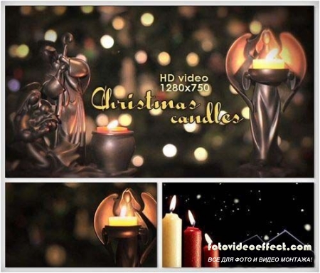 Christmas Candles ( Footage HD)