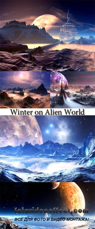 Stock Photo: Winter on Alien World