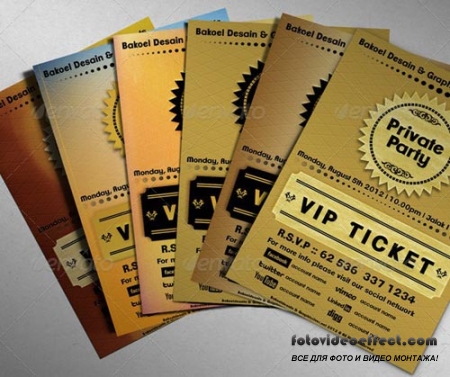 Golden VIP Ticket Showcase