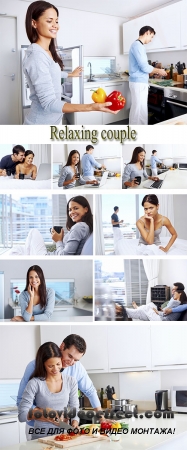 Stock Photo: Relaxing couple