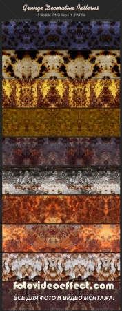 Grunge Decorative Patterns – GraphicRiver