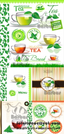 Tea - covers on the menu and labels /  -    