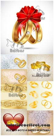 Gold rings for the newly married /    