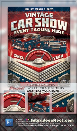 Vintage Car Show Flyer - GraphicRiver