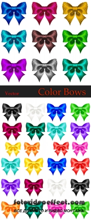 Цветные бантики в Векторе / Vector - Color bows