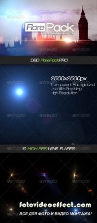 DBD FlarePack PRO - 10 High-Res Flare PSD’s