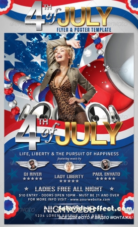 4th of July Flyer and Poster Template