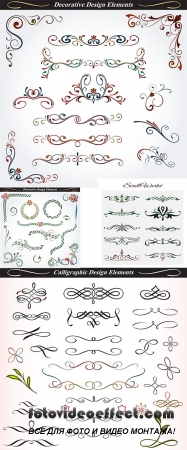 Stock: Collection of decorative design elements
