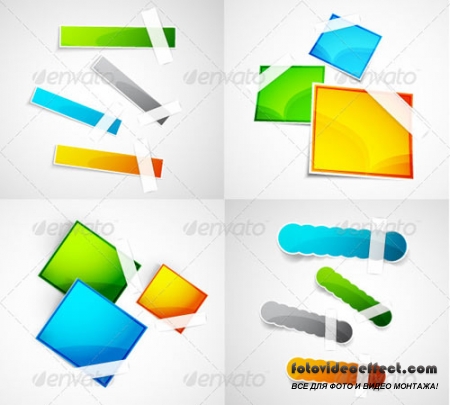 Vector Glossy Stickers Pack