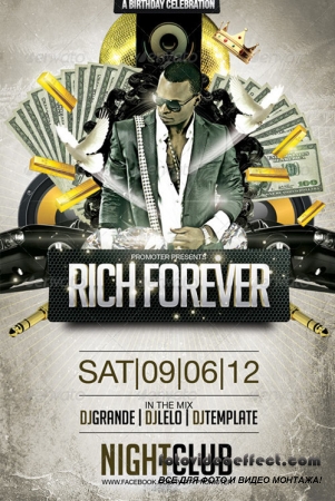 Rich Forever Party Flayer