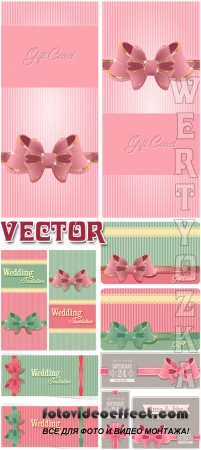Свадебные приглашения / Wedding invitation - vector clipart