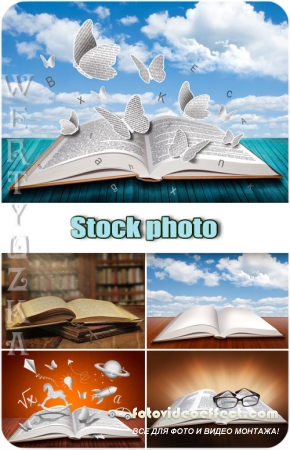 Креативные книжки / Creative books - Raster clipart