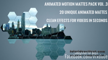VIDEOHIVE Clean Animated Motion Mattes Pack 3