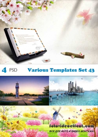 PSD  - Various Templates Set 43 