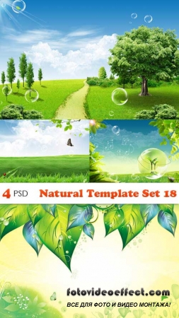 PSD  - Natural Template Set 18 