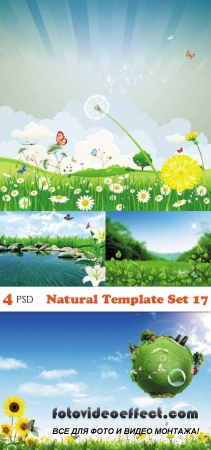 PSD  - Natural Template Set 17 