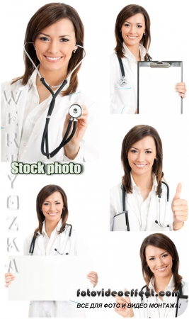   / Female doctor - Raster clipart