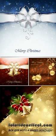 Stock: Christmas background with bells