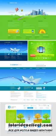  Stock: Website template Innovation, Business