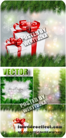       / Christmas background - stock vector