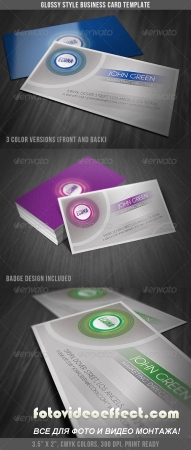 Glossy Style Business Card