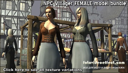 DEXSOFT-GAMES  NPC Villager Female model pack by Sasha Ollik