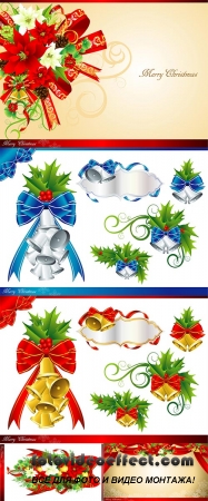 Stock: Christmas decoration elements