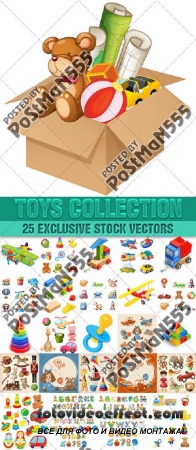 Коллекция игрушек | Collection toys, Вектор