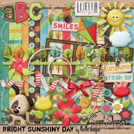 Детский скрап-комплект - Bright Sunshiny Day