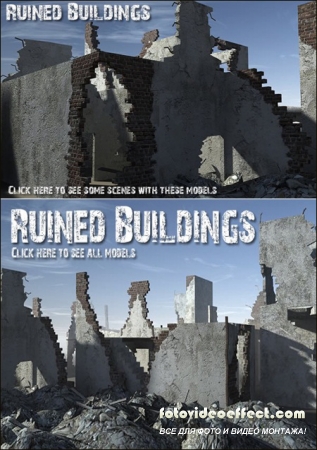 DEXSOFT-GAMES  Ruined Buildings model pack by Swen Johanson