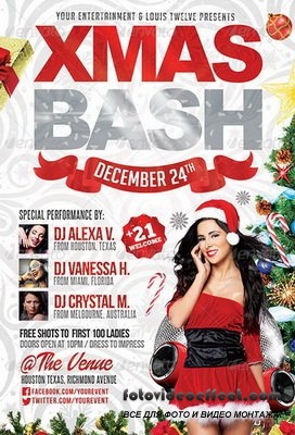 GraphicRiver - Xmas Bash 2 | Flyer + FB Cover - 6140311