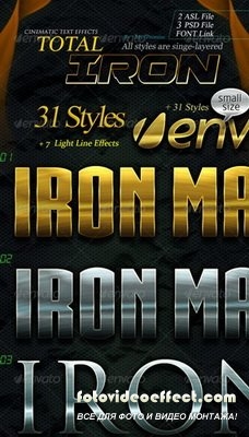 GraphicRiver - 31 Total Iron Text Effects - 6322899