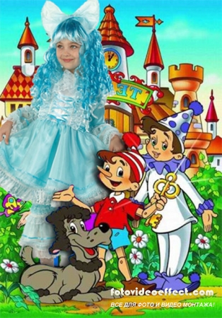 Шаблон  детский - Мальвина